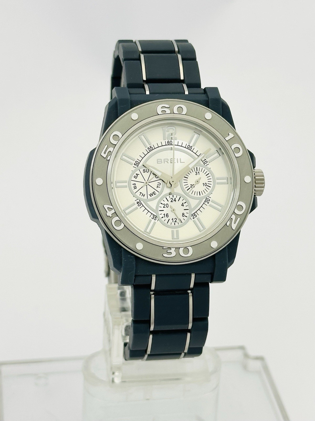 Breil TW0992 Men’s Multifunction Mantalite Polycarbonate Links Bracelet Watch