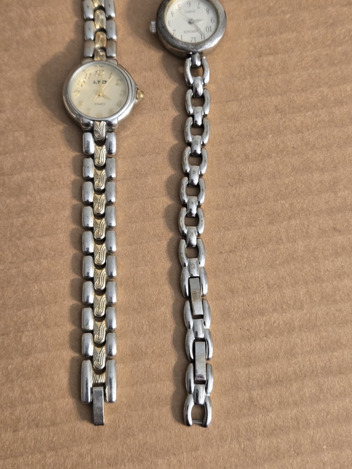 2 Vintage Ladies Quartz Watches Carriage & LTD – UNTESTED Lot / See description