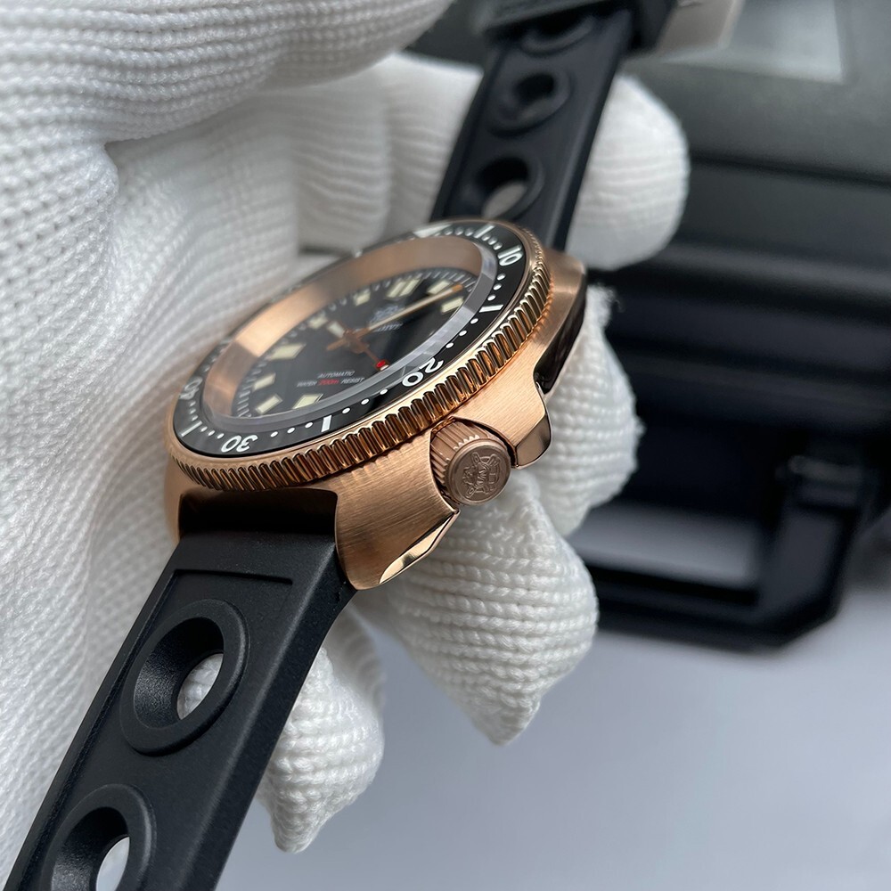 Steeldive SD1970, 6105 Turtle Captain Willard, NH35, Sapphire, Diving, Bronze V2