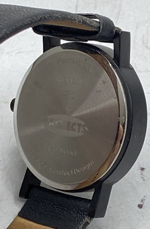 Projects Watches Reveal Black Stainless Steel Minimalist Men’s Watch 33mm