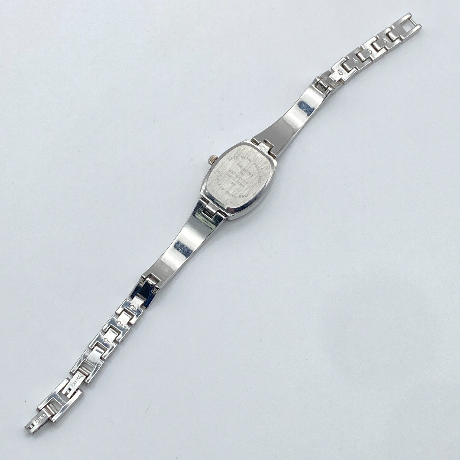 Filigree Womens Watch 19mm Silver Tone MOP Extender Scrollwork New Battery 6.75″