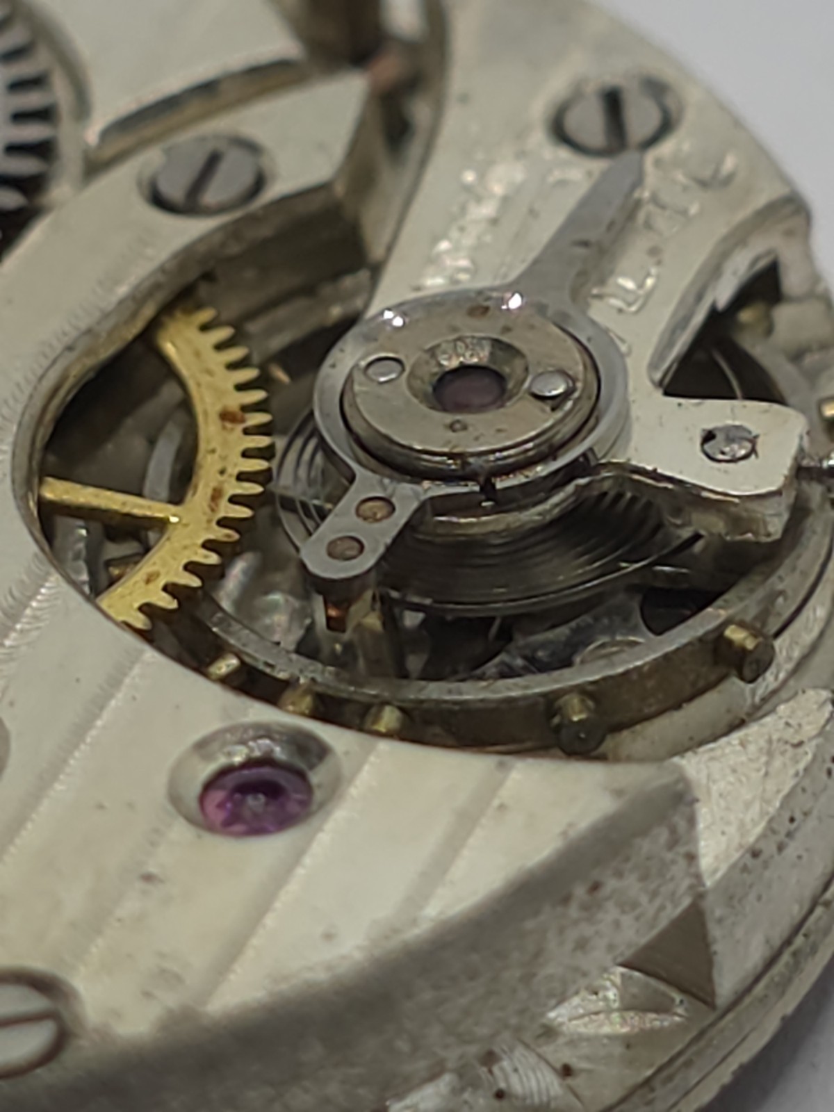 Vintage Perfex Watch Movement Cal. 233 cupillard From 1930 Good Balance Parts