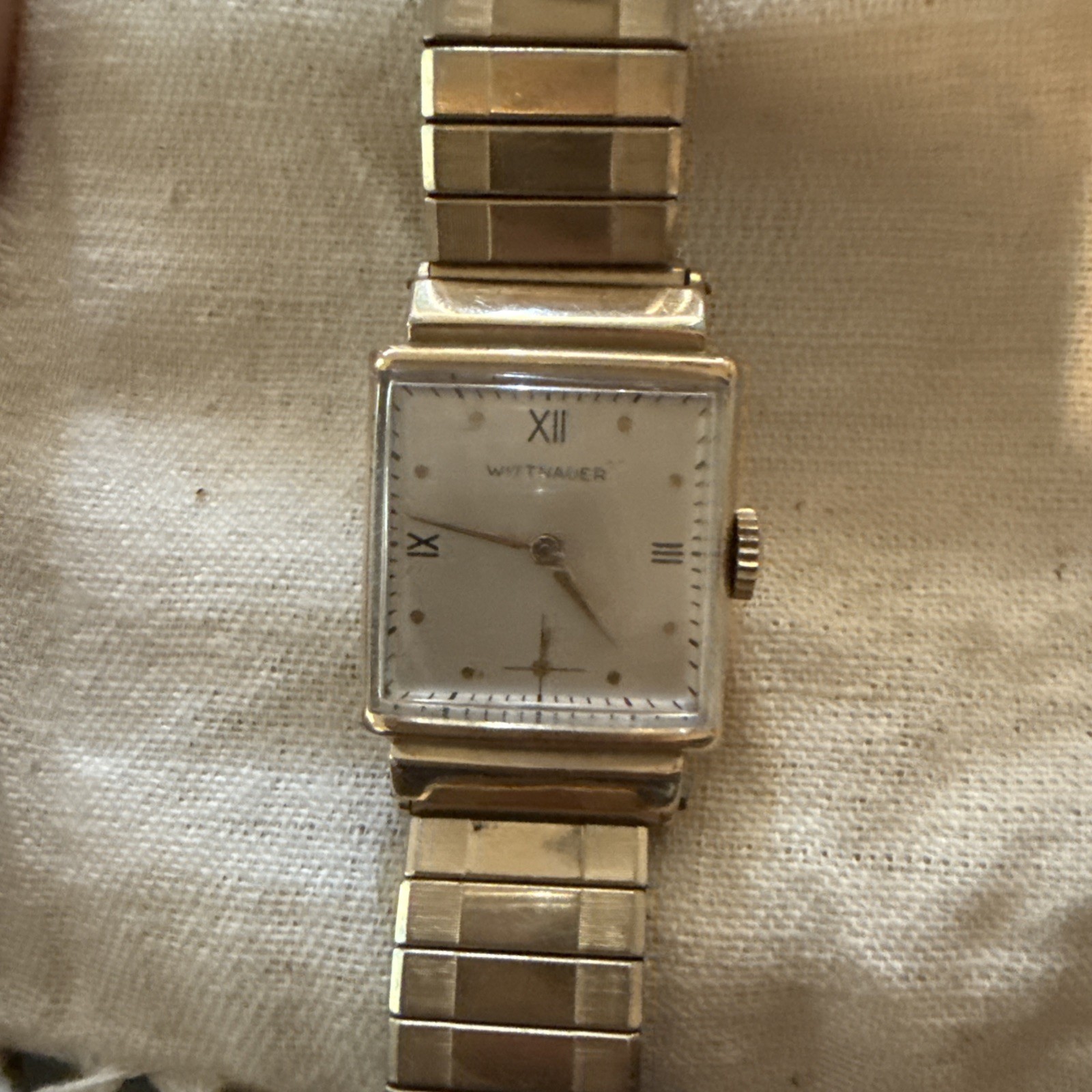 Vintage Wittnauer Jewel Men’s Wrist Watch Engraved Presidential Award 10k GF