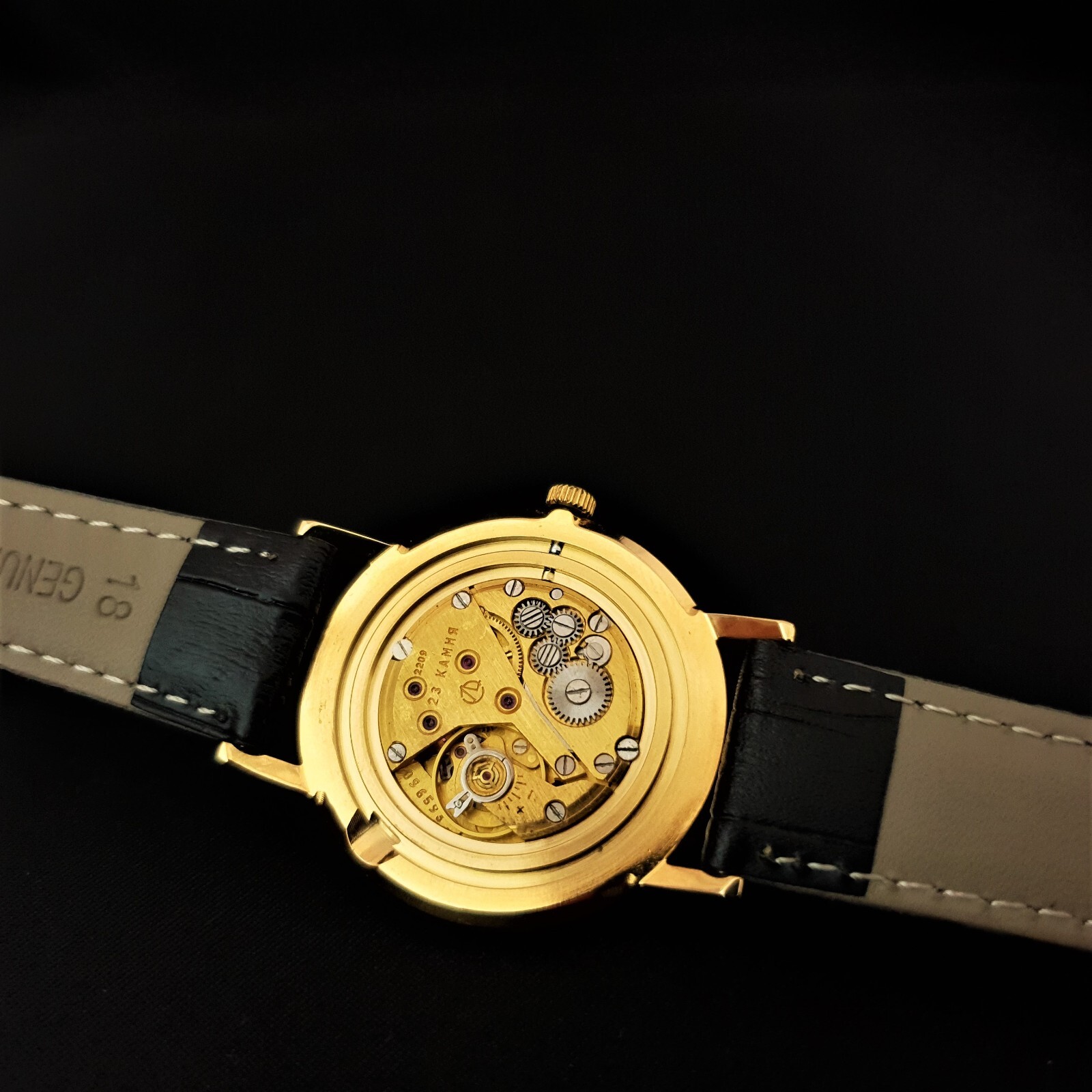 Vintage Watch USSR Poljot 2209 De Luxe ULTRA SLIM Men’s Mechanical WristWatch