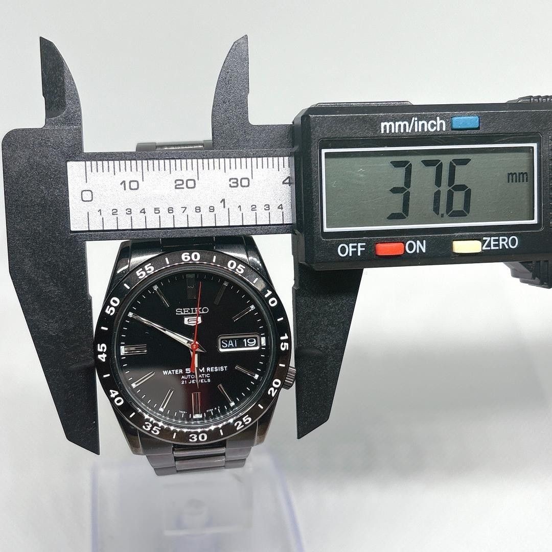SEIKO 5 Automatic Black Dial Day Date Watch Overseas Model