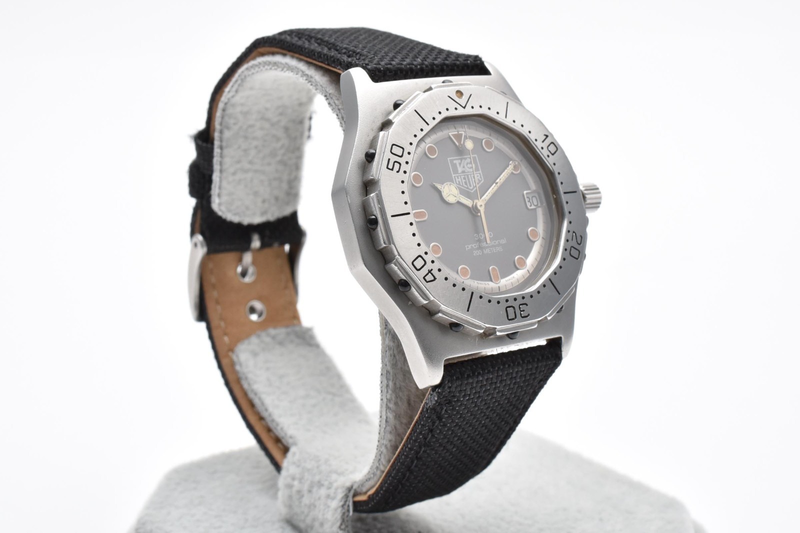 【EXC+5】TAG Heuer 3000 Professional 932.206 Gray Dial Date Quartz men’s watch