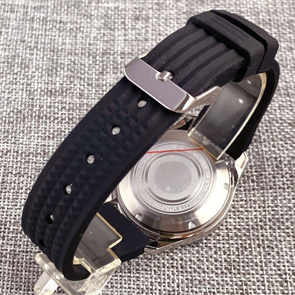 Red 40mm Miyota 8215 Automatic Diver Men Watch 20ATM Waterproof Domed Sapphire