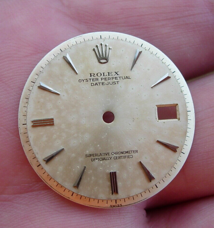 Rolex 100% original 36mm pie pan 1601/3 dial with Arrow markers and Sword hands