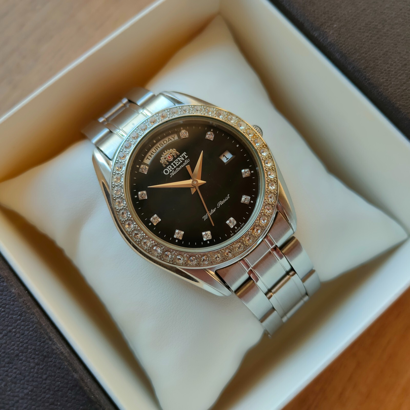 Ultra rare Orient President day date Mechanical classic black Automatic Watch