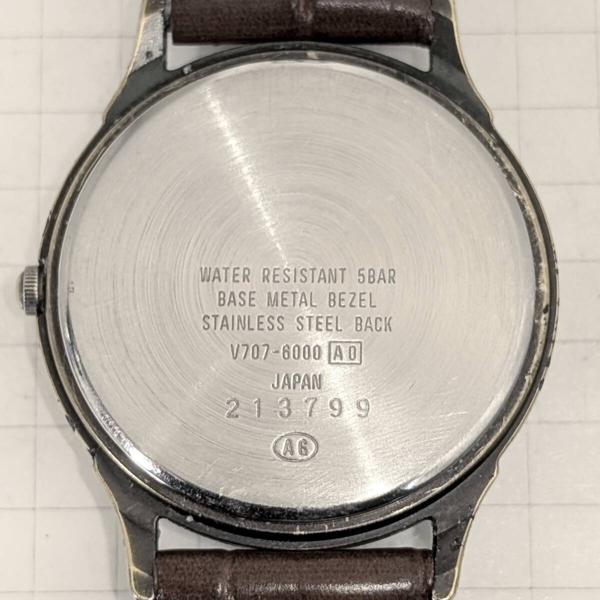 Seiko ALBA SUCCESS Small Second Men s Battery and Belt Replaced Working Model Q