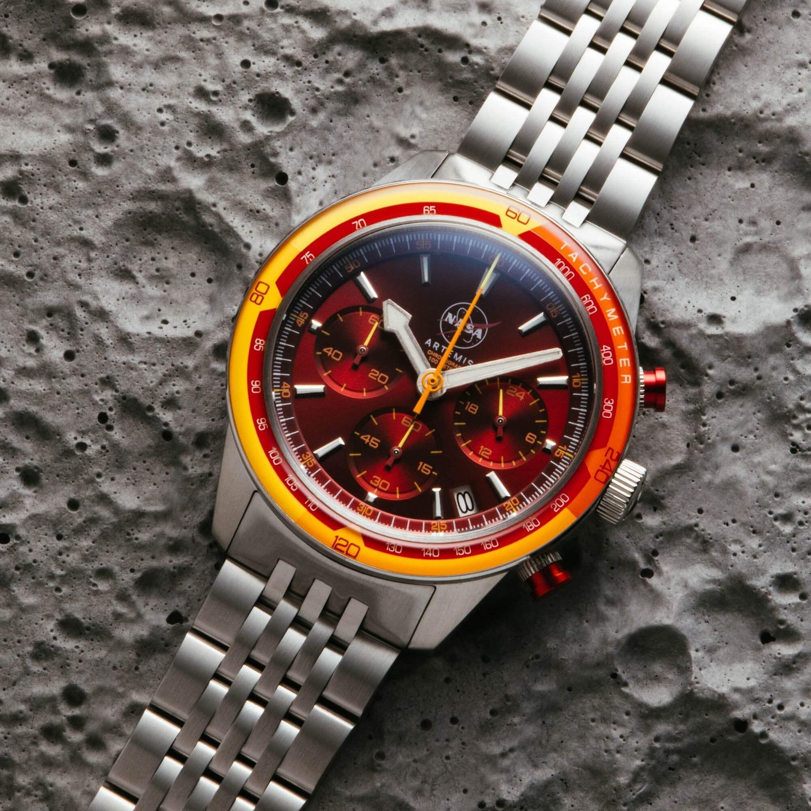 Xeric NASA Artemis Chrono Afterburn Limited Edition Men’s Watch – Brand New
