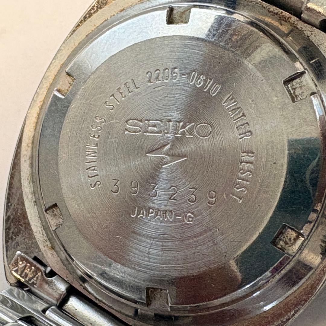 Seiko 2205-0706 17 Jewels Automatic Blue Dial Wristwatch Japan 07213