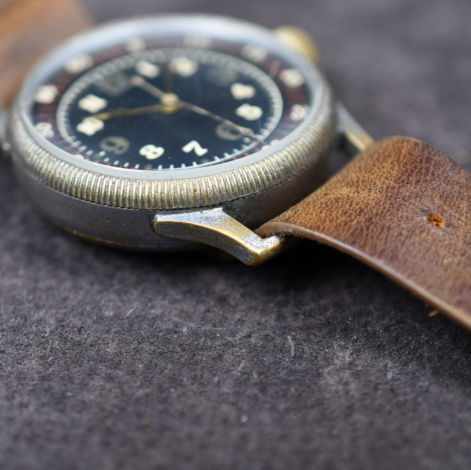 Seikosha Tensoku 1940’s Japanese Military Issued Pilot Aviator 48mm Manual Wind