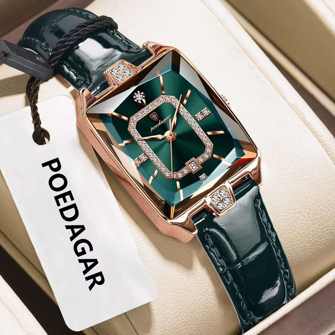Elegant Women Leather Strap Watch Casual Ladies Analogue Quartz Wristwatch Gift