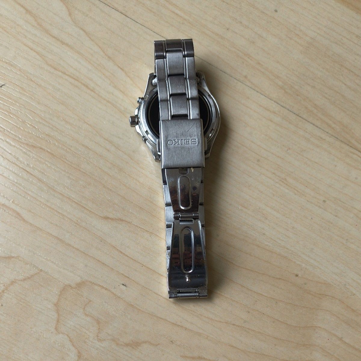 SEIKO 7B22-0AY0 Solar Radio Control Navy Dial Watch