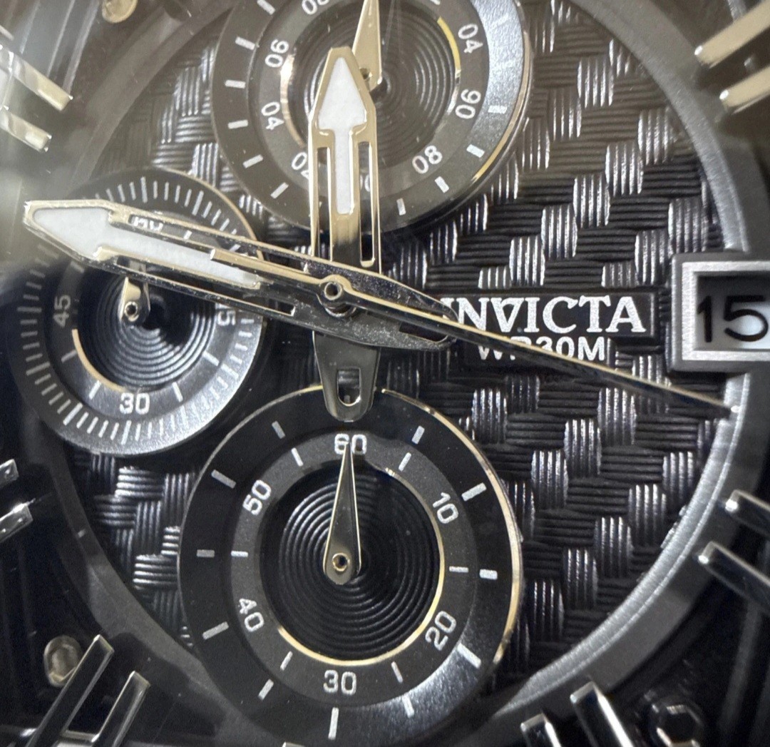 Invicta S1 Rally Men’s 42mm Black carbon ￼Chronograph Watch Model 70146 – NEW