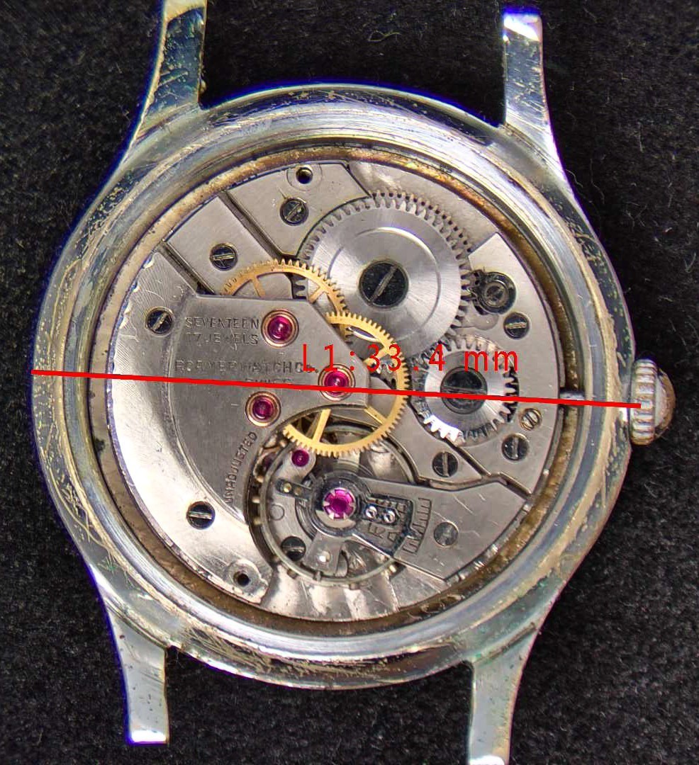 Roamer Military Men’s Hand-Wind Vintage Swiss Watch — Running