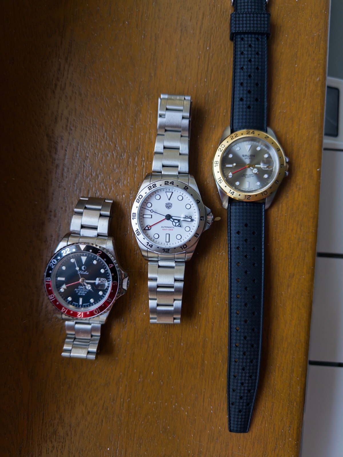 Lot of 3 GMT Watches – See Description For Details!