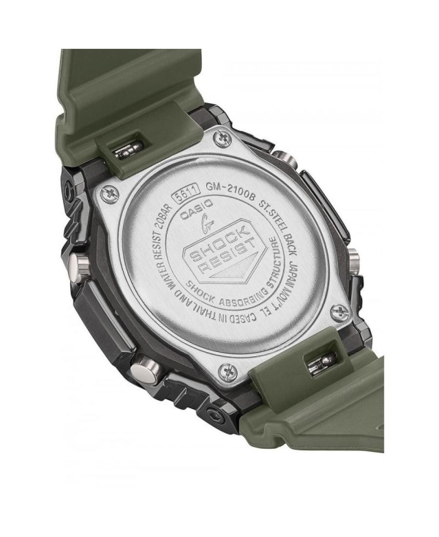 CASIO Men Digital Quartz Casual Watch Classic Dress Green Dial Waterproof Round