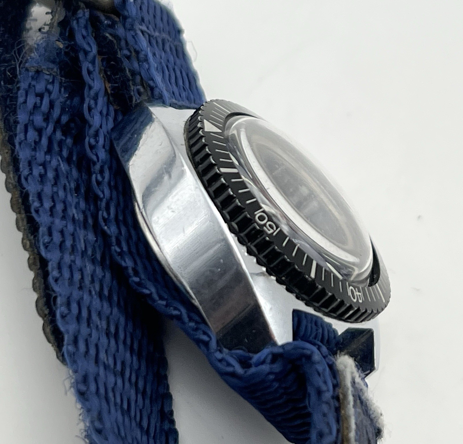 Vintage 1960’s ANKER 04 Diver German Wind Up Wristwatch 28mm Blue Dial