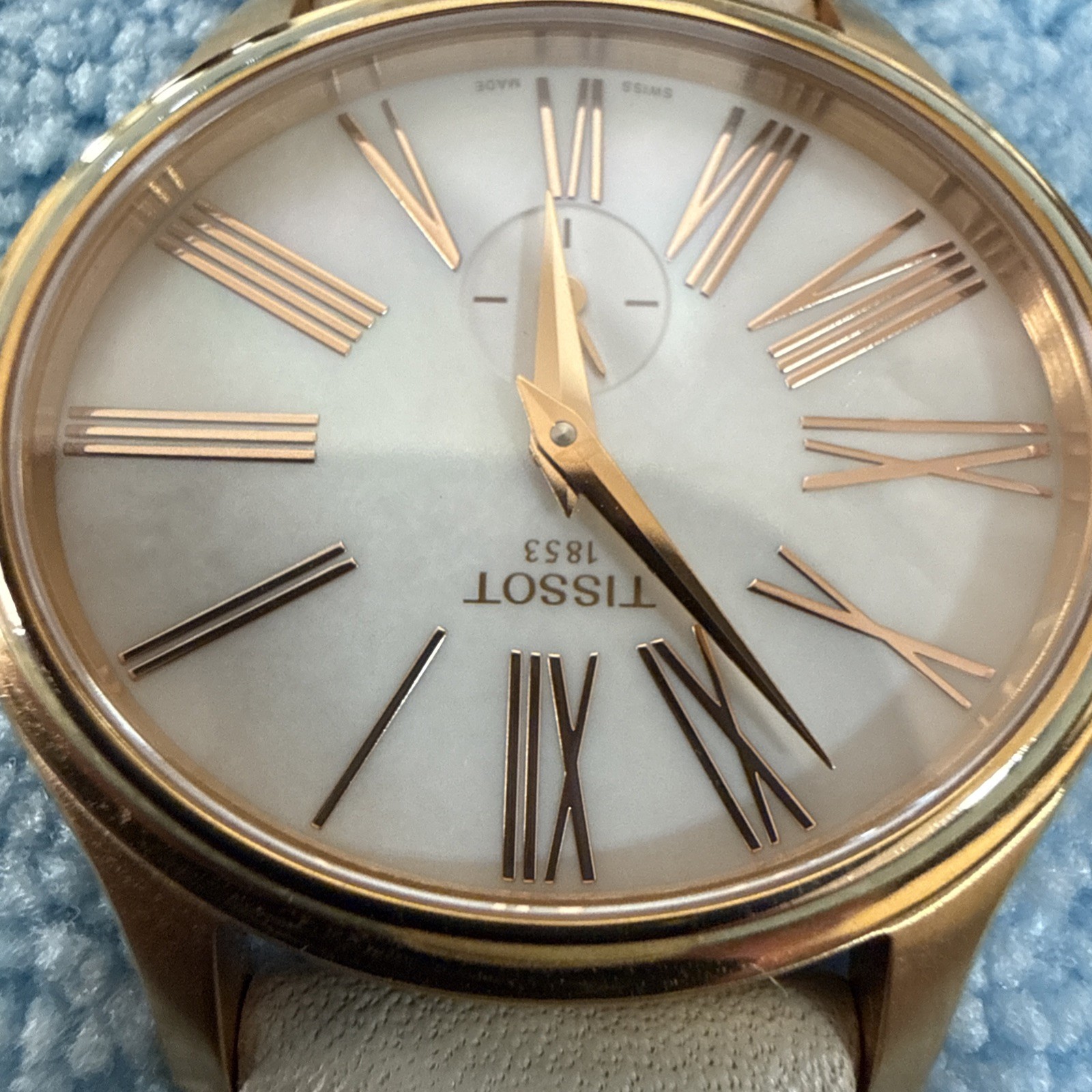 TISSOT BELLA ORA ROSE GOLD PVD OVAL CASE LADIES WATCH T103.310.36.113.01