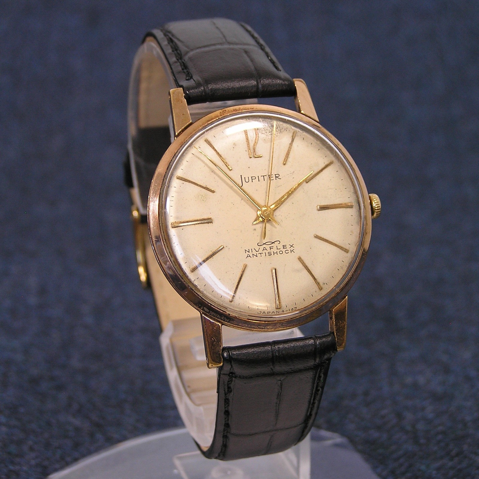 ORIENT JUPITER Nivaflex 1950s 19 Jewels Mechanical Watch 22435 Japan Imported