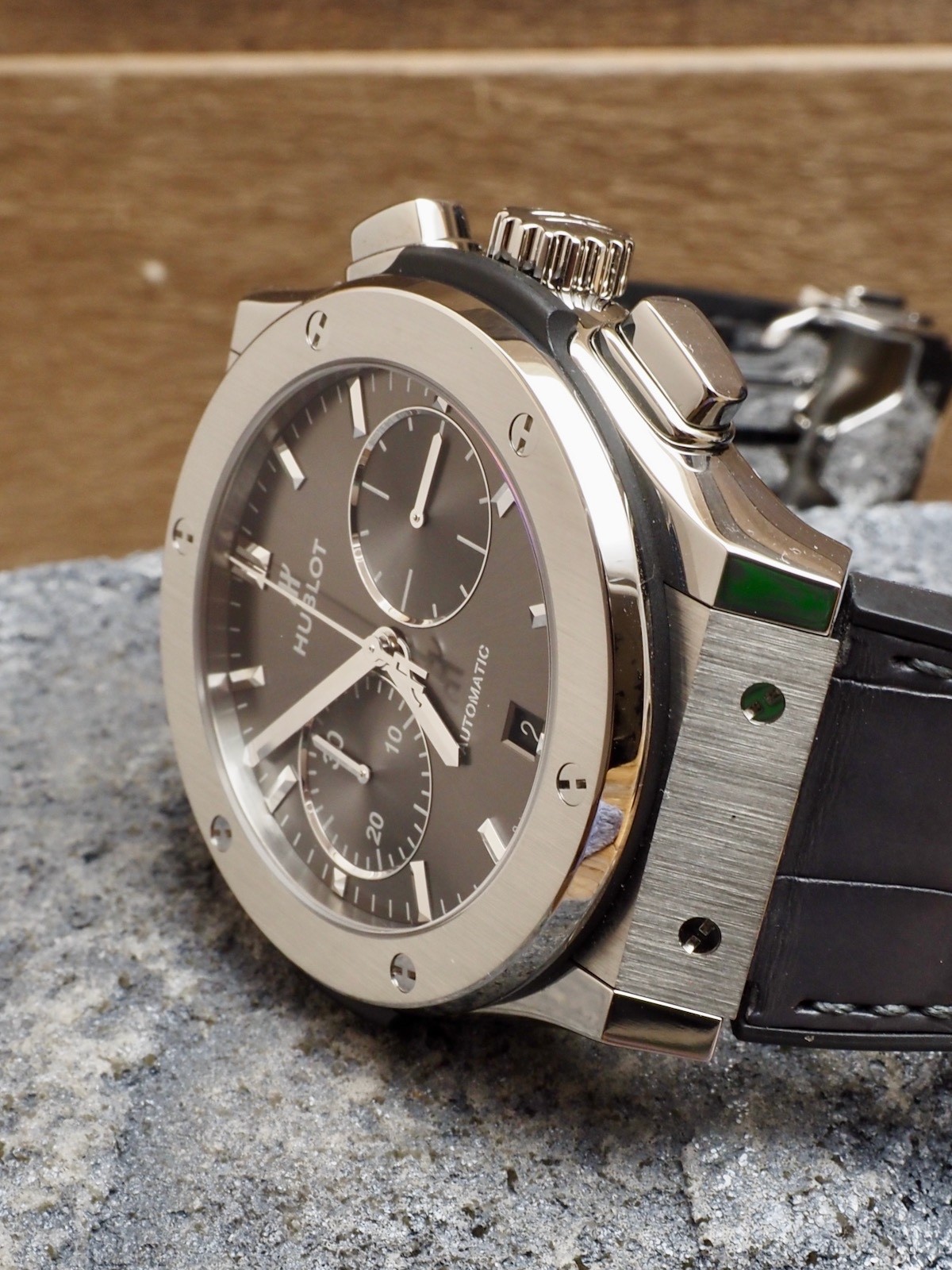 Hublot Classic Fusion Chronograph Racing Gray Titanium 99% LNIB 521NX7071LR