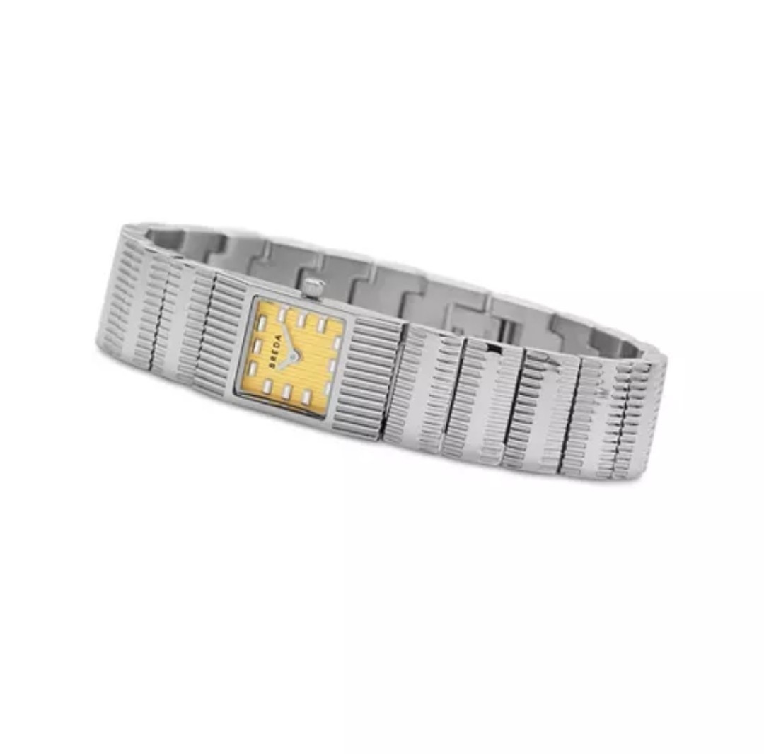 BREDA Unisex Groove Watch, 16mm x 16mm, Silver, $195, New!