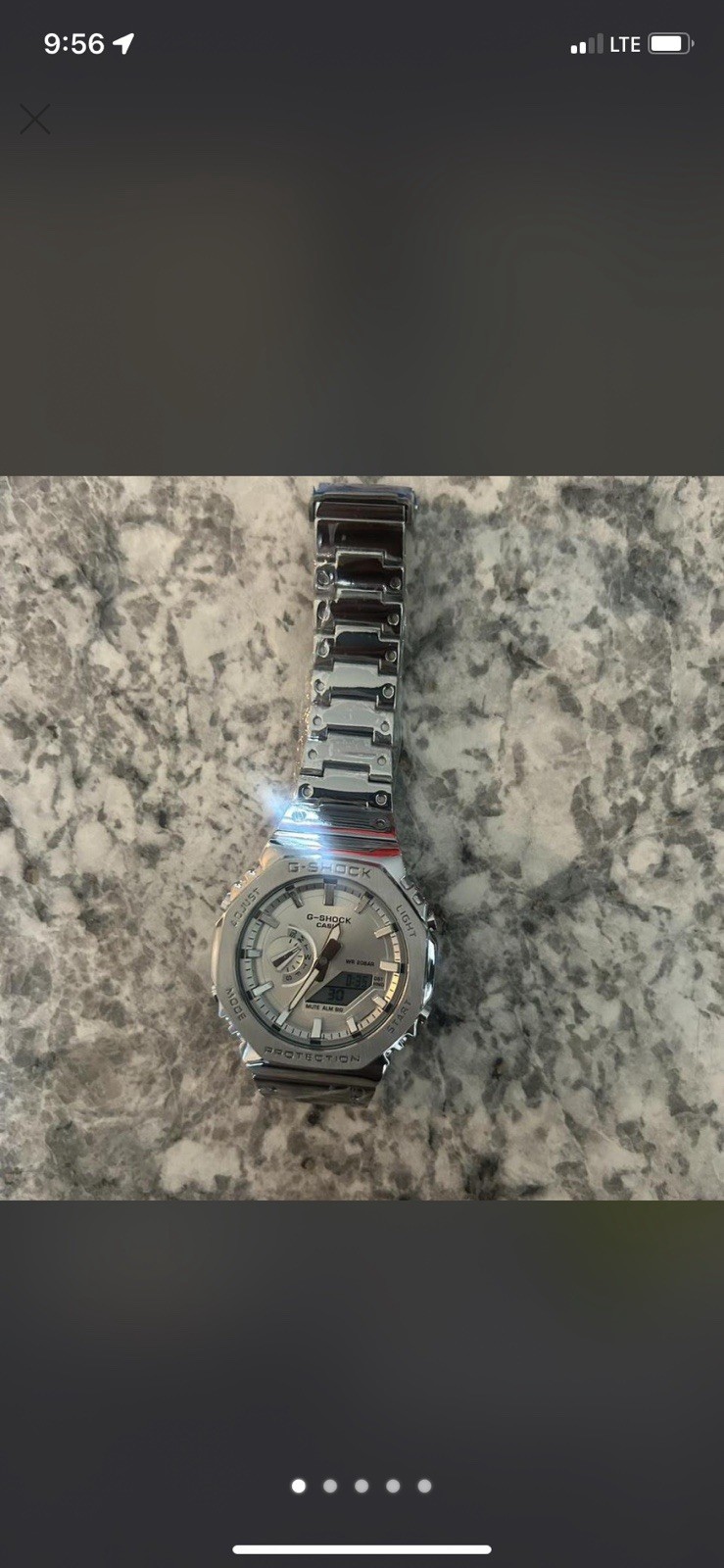 Casio G-Shock GM-2100D-7A Stainless Steel “CasiOak” Watch