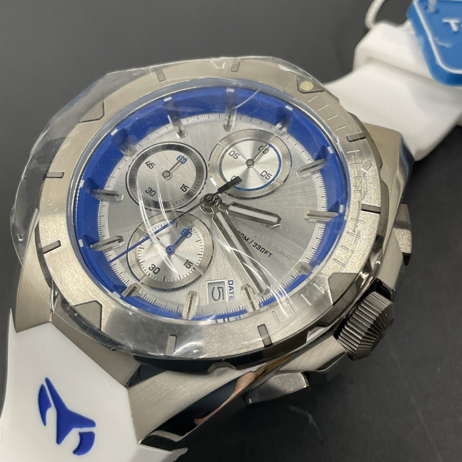 TechnoMarine Men’s Ocean Victory 41.3mm Quartz Watch TM-318136 Blue White