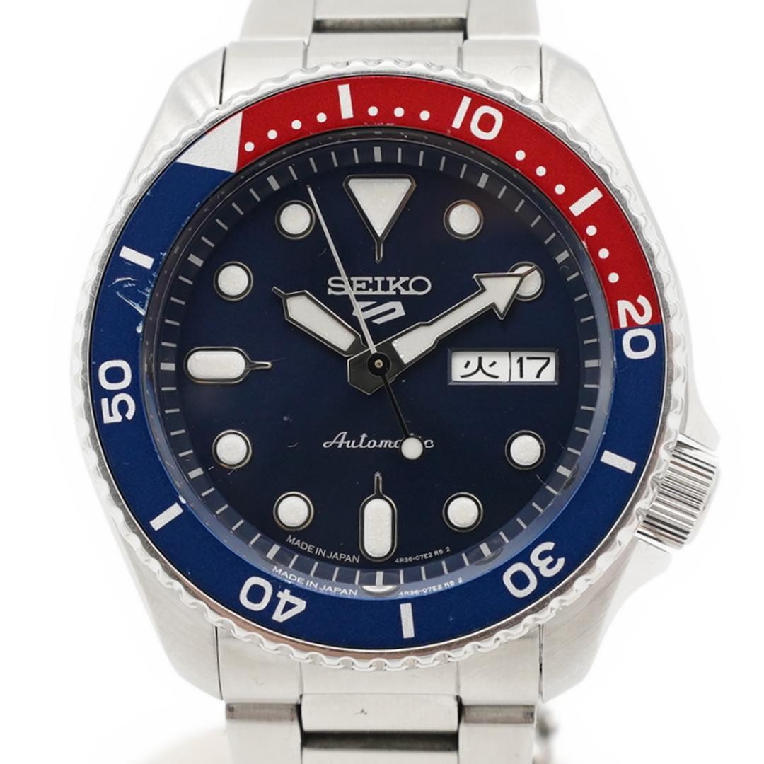 SEIKO SEIKO 5 SBSA003 Automatic Silver 13.4mm Used Watch Analog Date Running