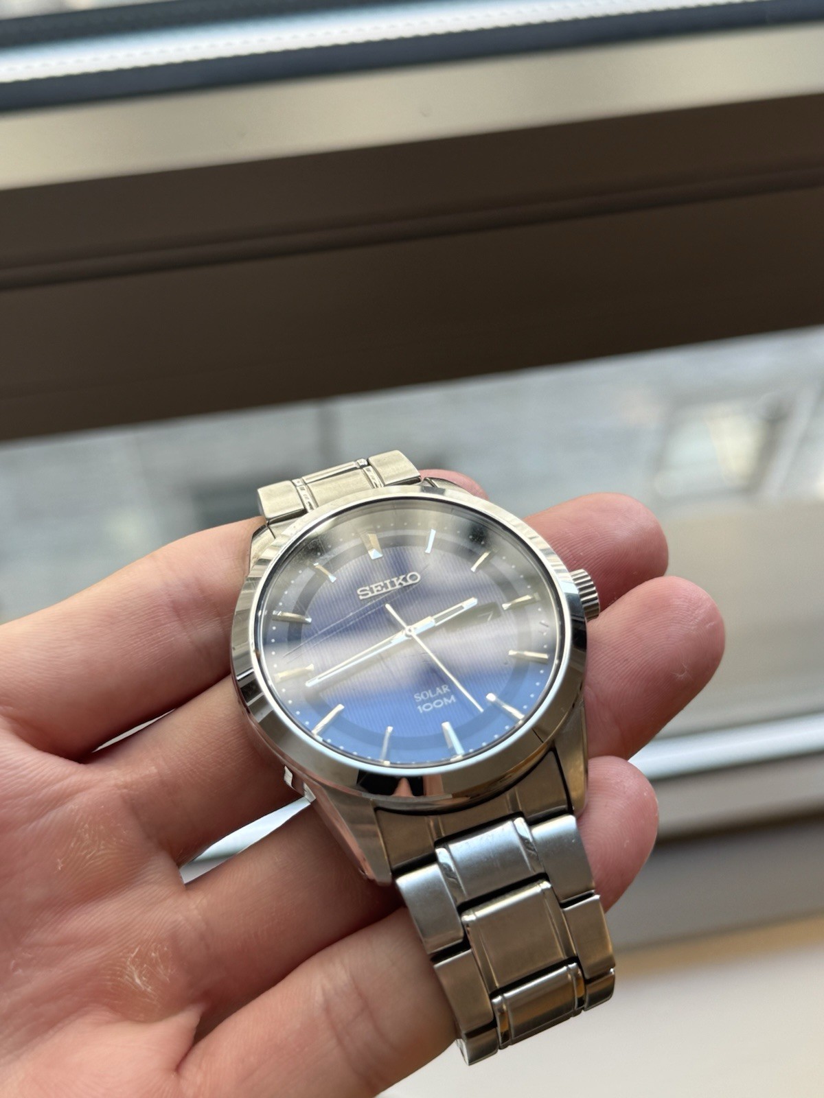 Seiko Solar Blue Men’s Watch SNE361 Solar Powered