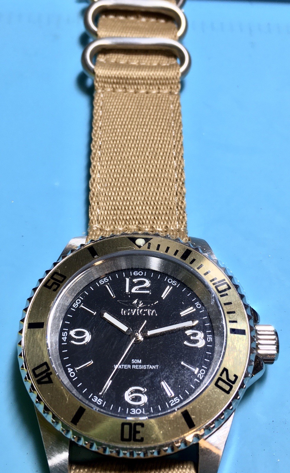 INVICTA SPECIALTY PRO DIVER FATHOMS STYLE NO DATE ALPHA NUMERIC 40MM QUARTZ MOD!