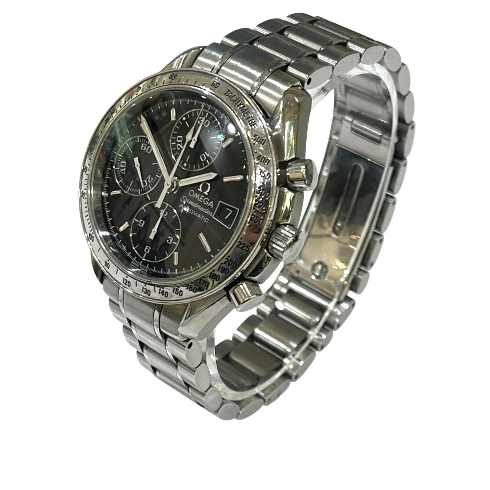OMEGA 3513.50 Speedmaster Date Chronograph Automatic Watch Wristwatch SS Silver