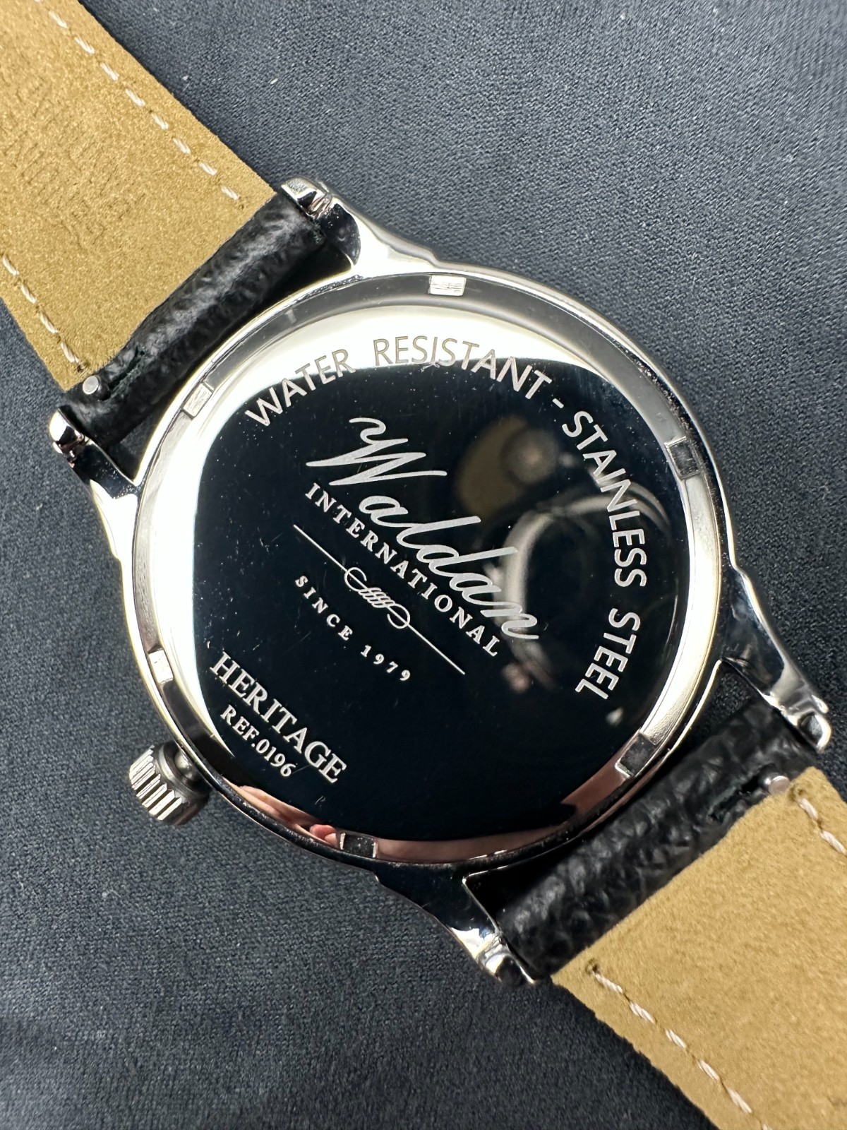 Waldan Heritage Professional 40mm Stark White Men’s Quartz Dress Watch w BONUS