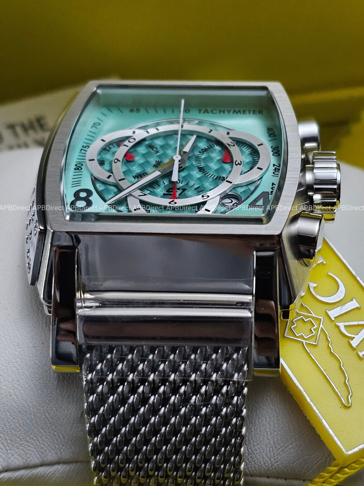 Invicta – S1 Rally – Blue Glass Fiber – Milanese Swiss Z60 FE Chrono Mens Watch