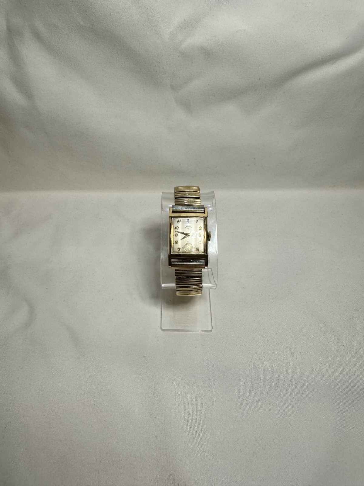 LORD ELGIN Men’s Watch Vintage 1950’s Curved Case 14K Gold Filled — Running