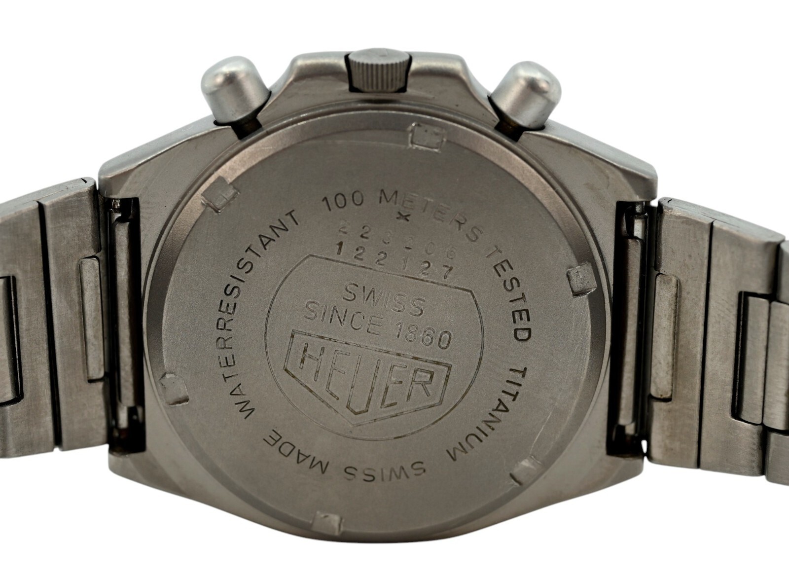 Heuer Only 1980’s 39mm Men’s Titanium Chronograph Watch (Pre-Tag)! Ref: 223.206!