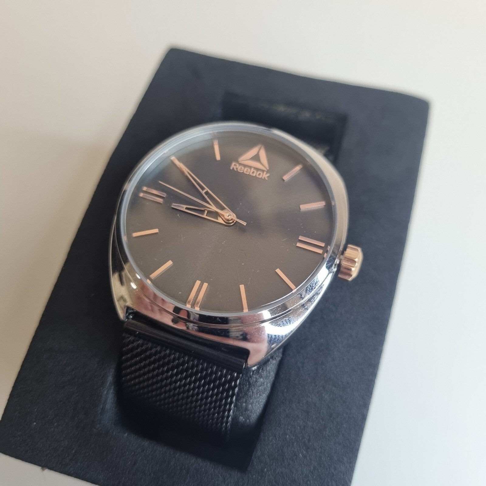 Reebok Pure Black Rose Gold Women’s Steel Watch RD-PUR-L2-S1S4-A3 New Old Stock