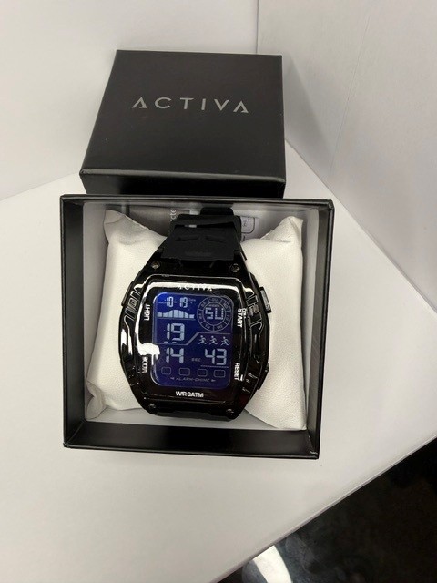 Activa Zalix X Invicta Digital Men’s Watch – 46mm. Black (ACW8130-004)