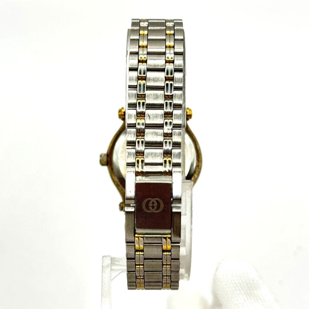 Gucci 9000L Women’s Date Gold Combi Quartz Wristwatch Japan Working 073638