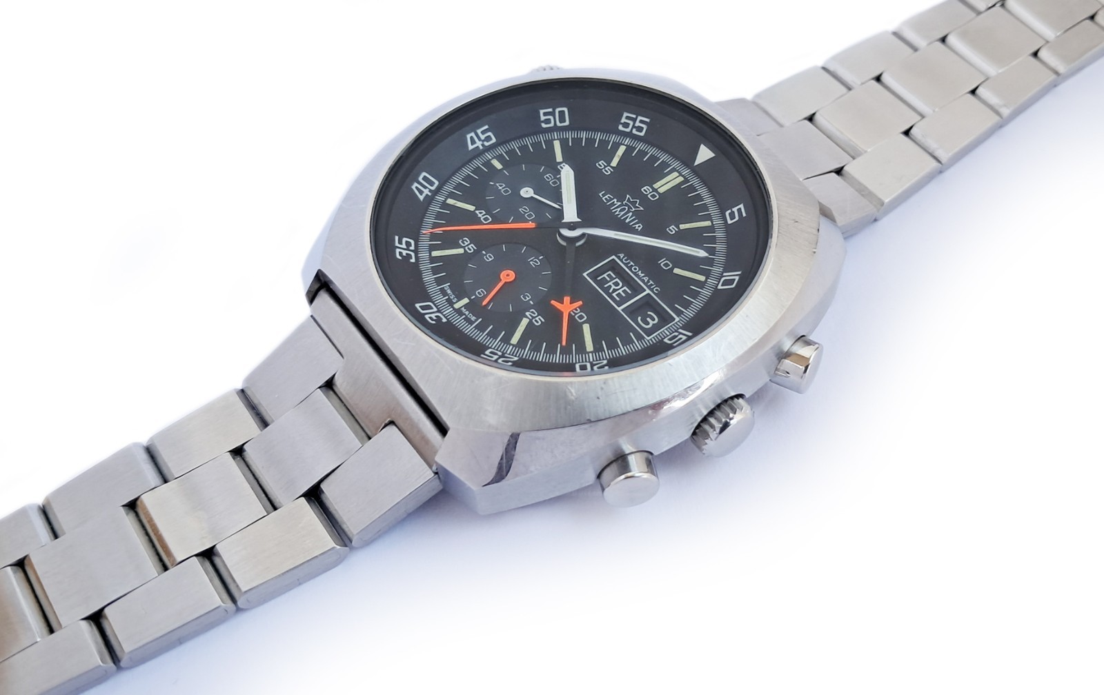 Lemania Automatic Space Chronograph. Cal. 5100. Same as Sinn 142 D1 Space