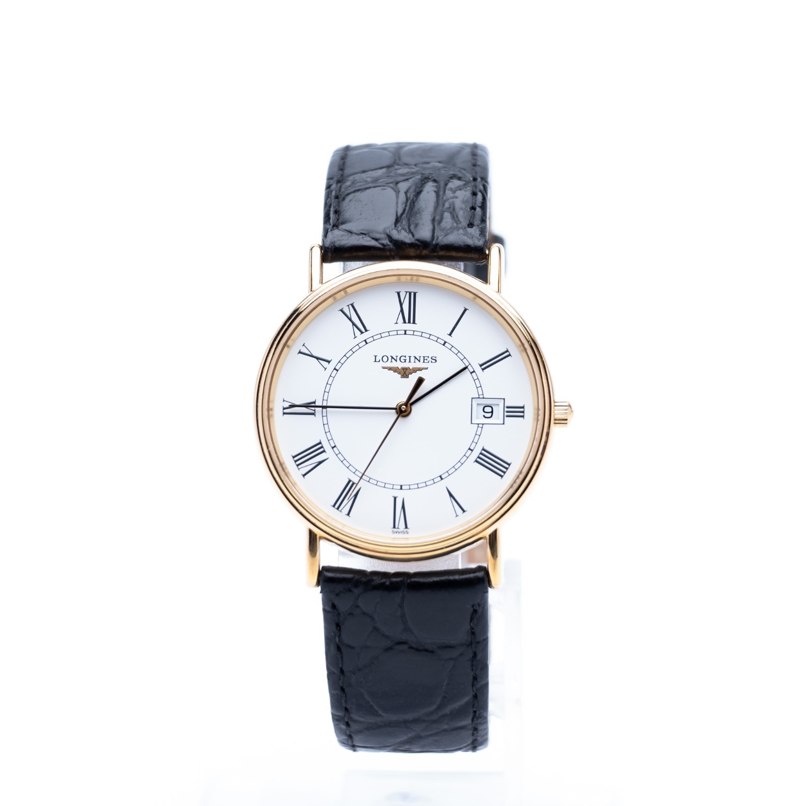 [Near MINT] LONGINES Grand Classic L4.720.2 33mm White Roman Quartz Men’s Watch