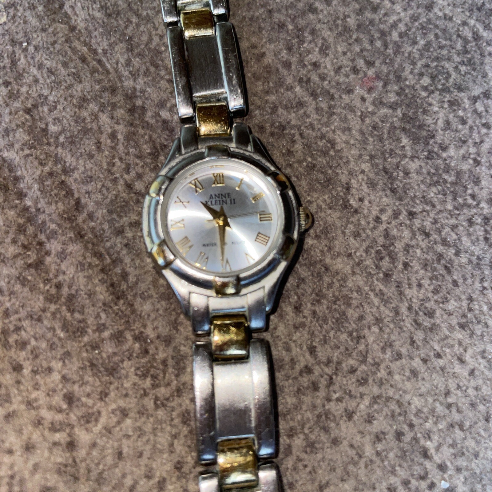 Anne Klein Two Tone Quartz Analog Ladies Watch Please See Photos