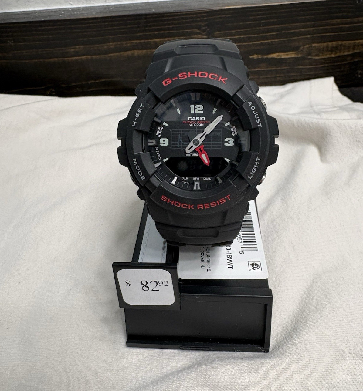 Casio G-Shock GA-100 Men’s Analog/Digital Black Resin Watch 200m Date