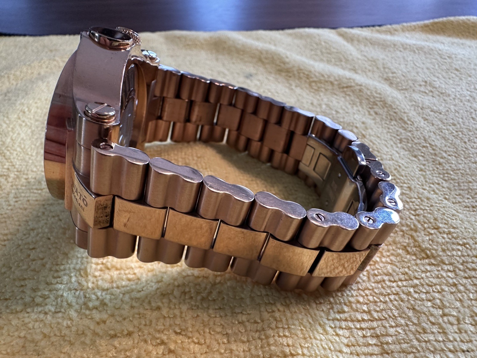 Renato Generation 8 Beast Dual Time Rose Gold PVD 45mm Watch (New Batteries)