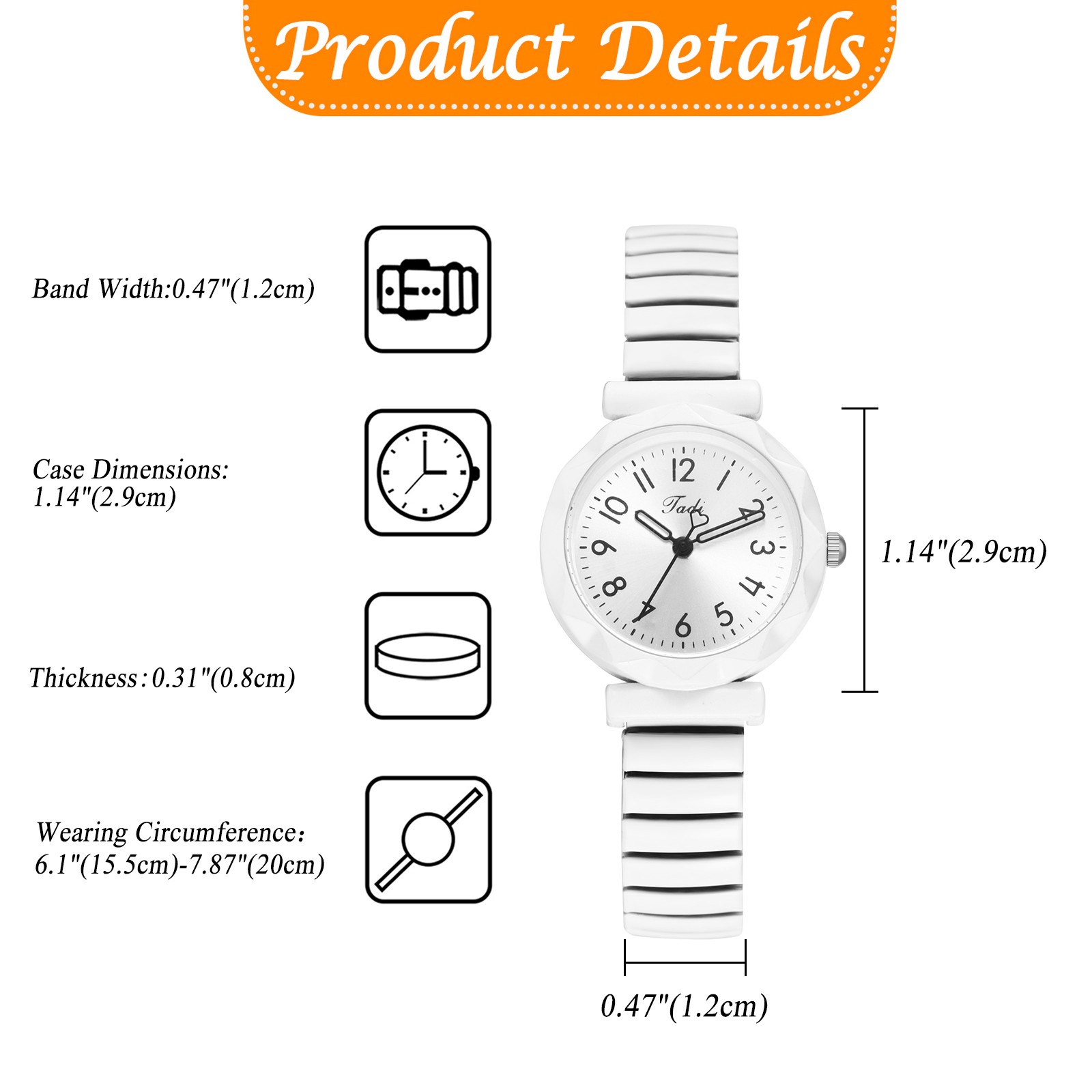 Boy Girl Candy Color Easy Read Stainless Steel Elastic Band Teenager Wrist Watch