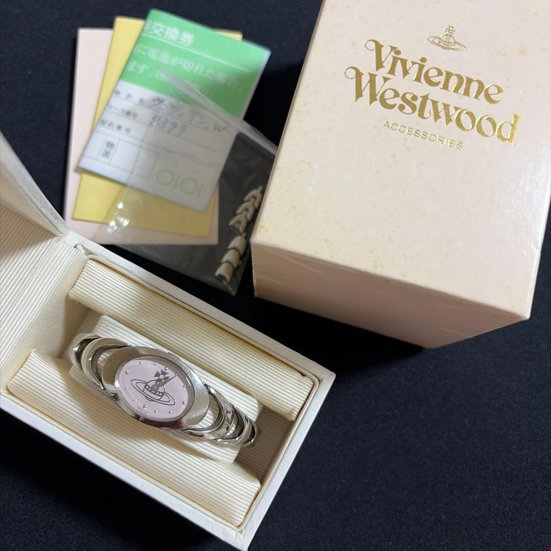 Vivienne Westwood VW9006-B48 Orb Watch Pink Dial Silver Quartz Box Japan