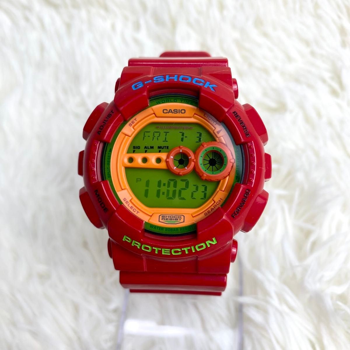 Casio G-Shock GD-100HC Hyper Colors Red Watch
