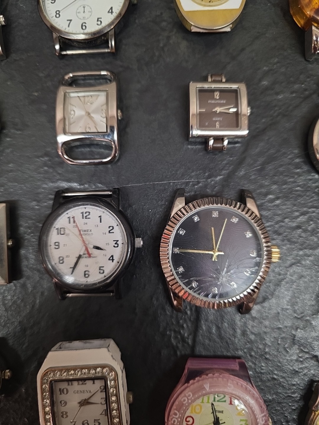 Lot Of 27 Wristwatches No Bands Untested See Pics Anne Klein Timex Seiko